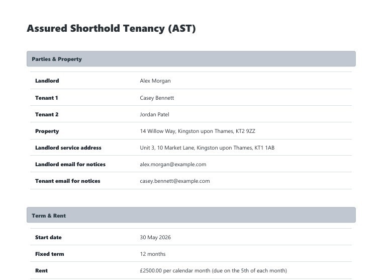 AST document preview