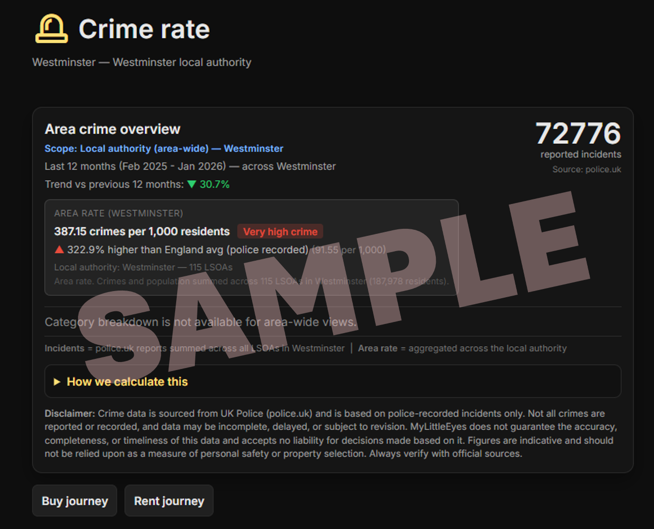 Crime Rate Map