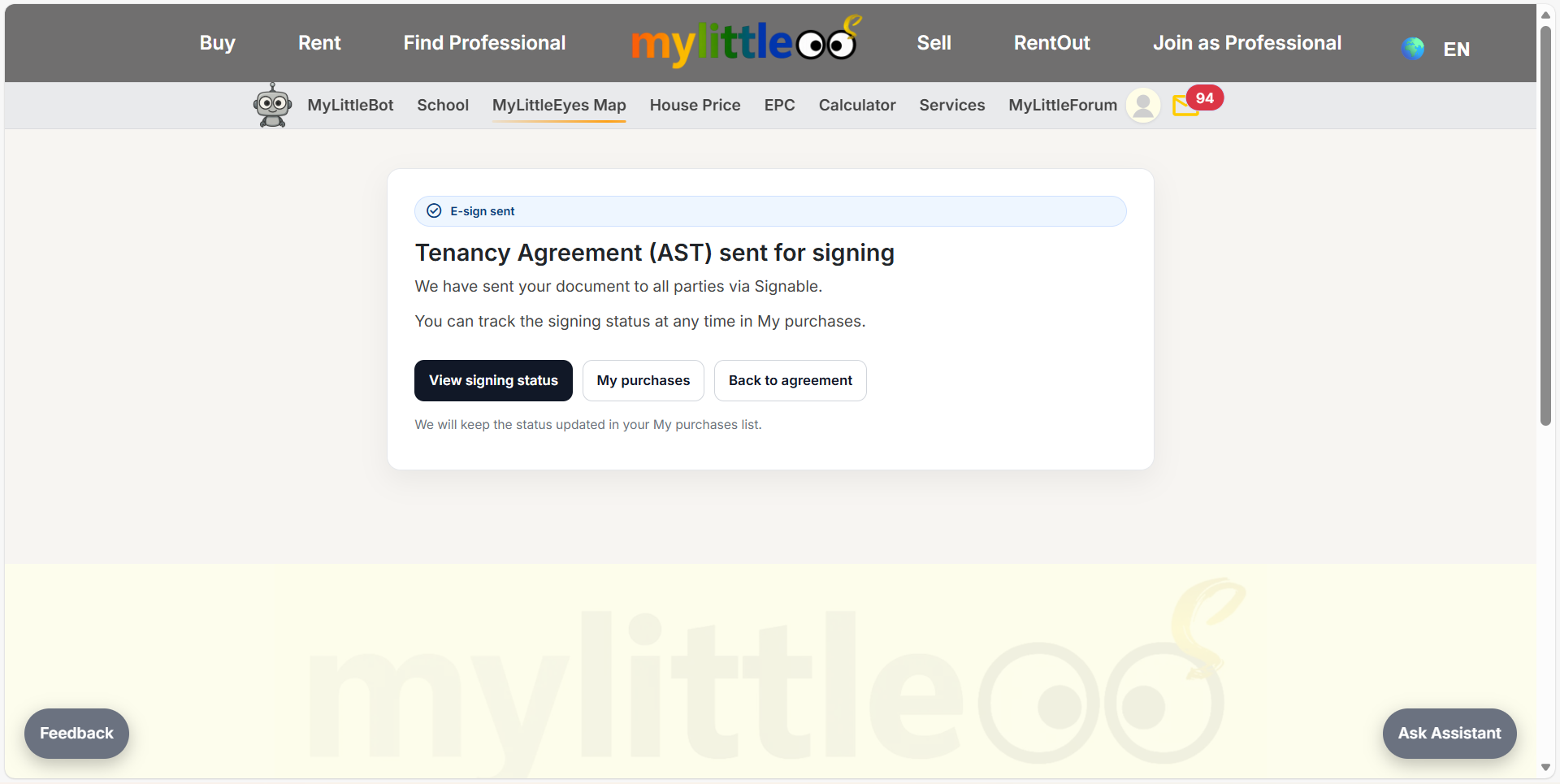 Emails sent & view status