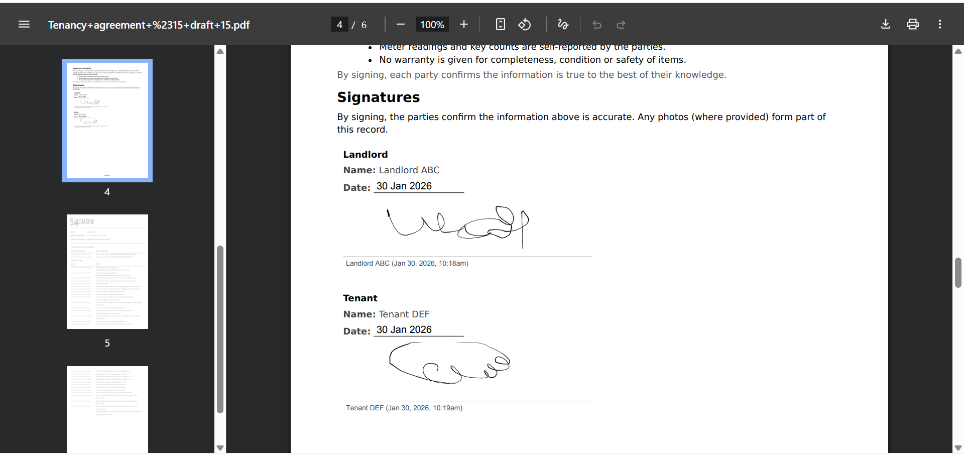 Save the e-signed PDF