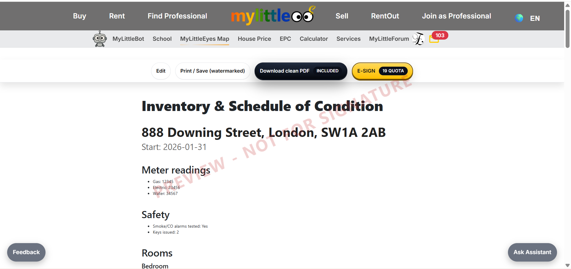 Preview the agreement