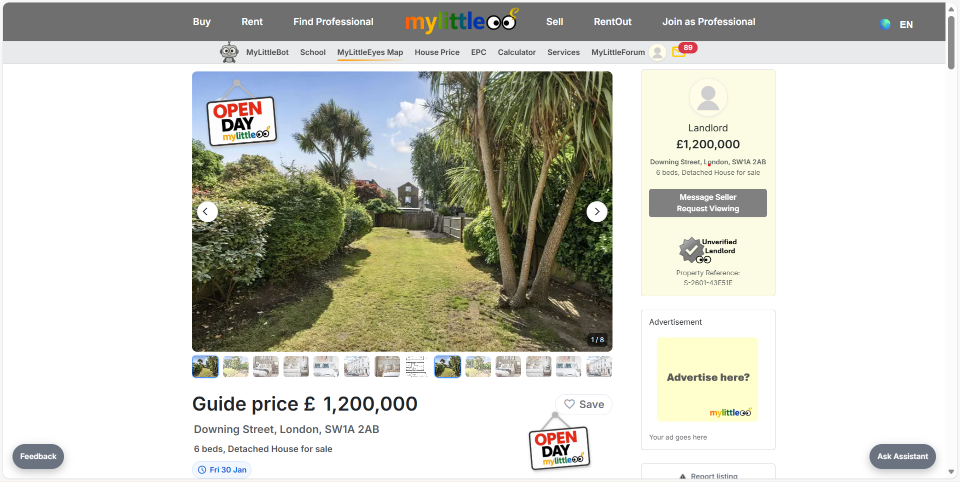 See the badge on the listing