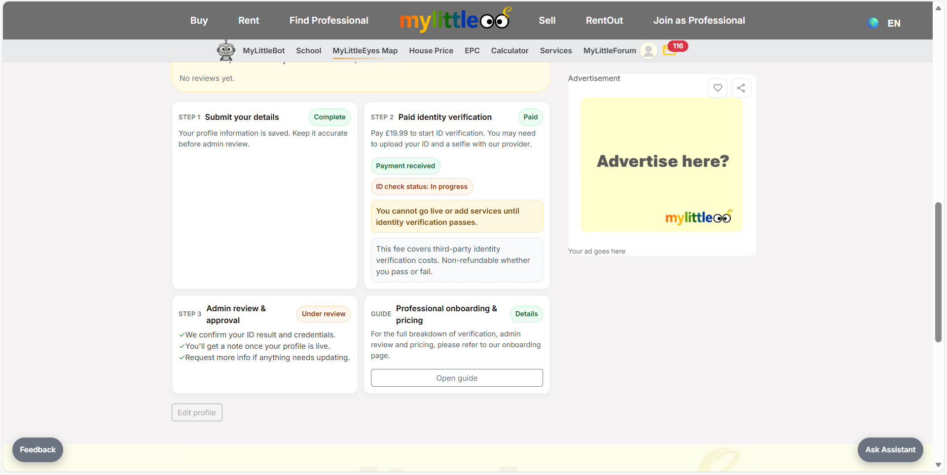 Complete the ID check