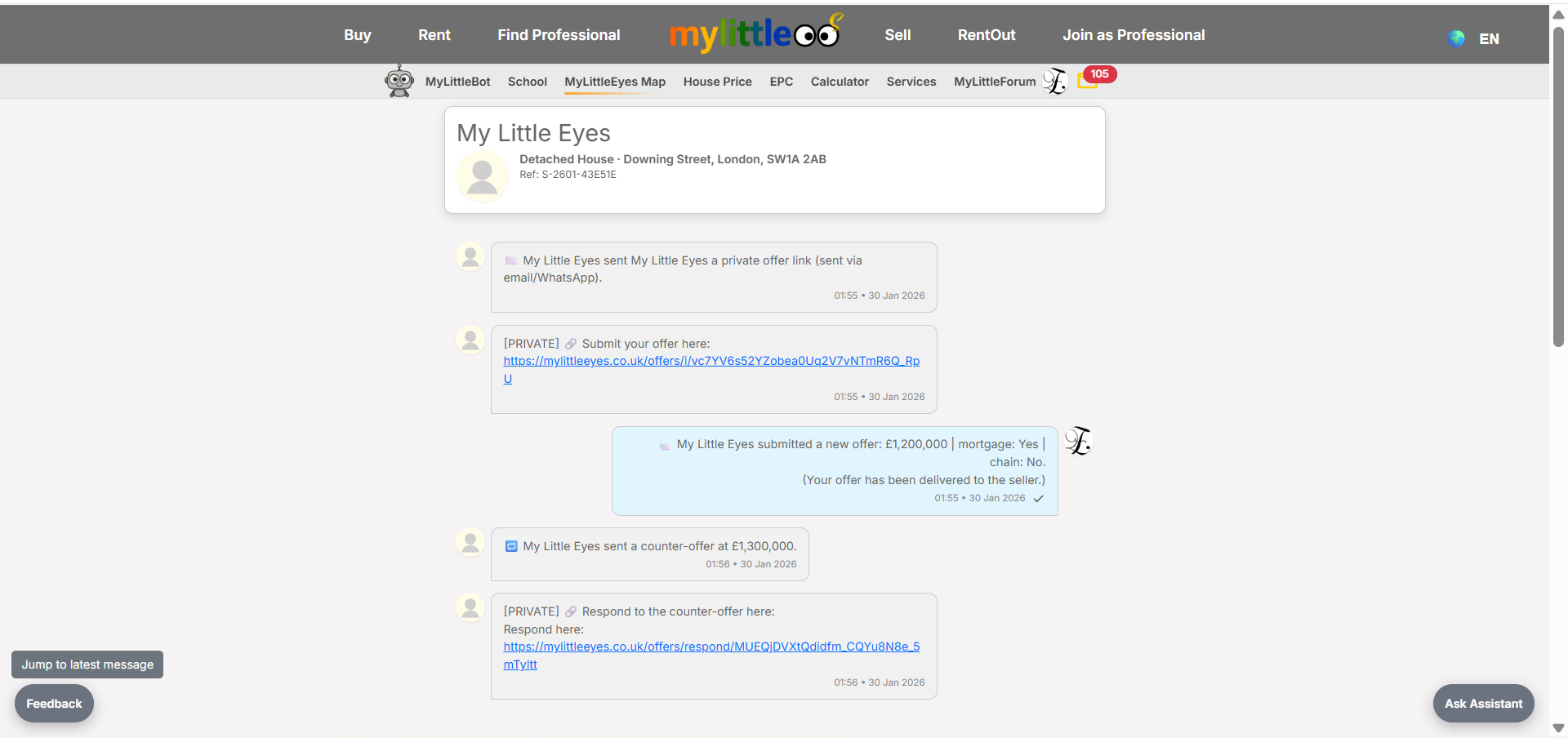 Check status updates