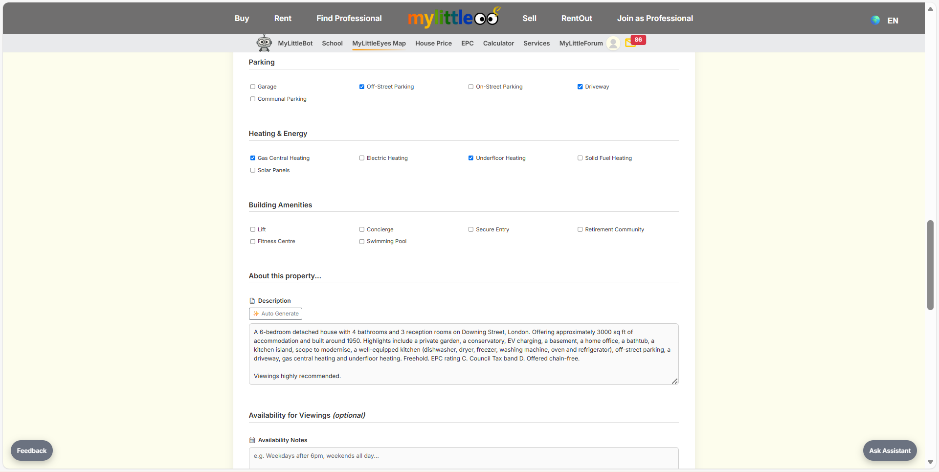 Describe and highlight